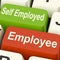 Employee Self Employed Keys Means Choose Career Job Choice