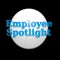 `Employee Spotlight` 3D in a Beam of Light on Black Background
