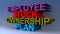 Employee stock ownership plan on blue