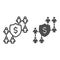 Employee and wages line and solid icon. Earnings guarantee, expenses or team salary symbol, outline style pictogram on