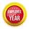 Employee of the year award badge