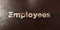 Employees - grungy wooden headline on Maple - 3D rendered royalty free stock image