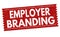 Employer branding sign or stamp