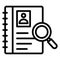 Employment, human resource . .  Vector icon which can easily modify