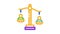 employment scales of justice Icon Animation