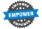 empower sign. empower circular band label. empower sticker