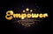 empower star golden color word text logo icon