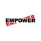 Empower typography vector logo. Empower lettering