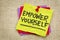 Empower yourself motivational reminder note