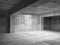 Empty abstract dark concrete room interior