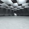 Empty abstract modern futuristic concrete interior. 3D illustration. 3D rendering
