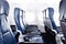 Empty airplane seats - economy or coach class