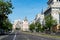 Empty Alcala Street during coronavirus pandemic lockdown