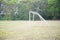 Empty amateur football goal