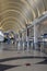 An Almost Empty American Airlines Check-in Counter Area at LAX Airport