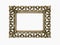 Empty antique frame isolated
