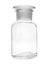 Empty apothecary flask isolated. Laboratory glassware