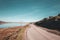 Empty Apshalt Road in Scotland