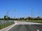 Empty asphalt road without people and cars