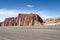 Empty asphalt road with xinjiang geological landscape