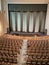 Empty Auditorium, Auditorium Theatres or Cinema, theater scene and many chairs rows