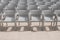 Empty auditorium chairs outdoors