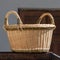 Empty bag. Wicker bag in a country homestead. Lithuania