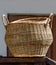 Empty bag. Wicker bag in a country homestead. Lithuania
