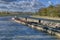 Empty barge for transporting coal