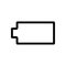 Empty Battery icon - vector iconic design