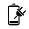 Empty battery vector icon