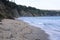 An empty beach on the Black Sea seaside at Obzor, Bulgaria