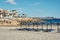 Empty beach of Cabo Roig in autumn. Costa Blanca. Spain