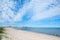 Empty beach on the island Oland, Sweden