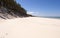 Empty beach in Leba, Poland, Baltic Sea coast