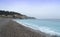 Empty beach,Nice French Riviera