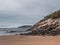 Empty beach view. Early spring, Acadia National Park, Maine.