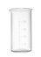 Empty beaker isolated. Laboratory glassware