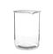 Empty beaker on white background