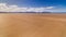 Empty, beautiful and long sandy Inch Beach, Dingle peninsula, Ireland