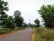 Empty beautiful road in Indian village