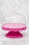 Empty Bell Jar with Pink Ground