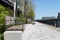 Empty Benches and Trail along the East River on the Upper East Side of New York City