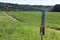 Empty bike lane or cycle lane in Switzerland countryside