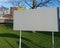 Empty billboard for election posters for the water authority or waterschap in Dutch elections on March 20th in the Netherlands.