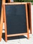 Empty black board