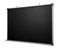 Empty black chalkboard with aluminum frame isolate on white with clipping path