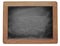 Empty blackboard with chalk rubbed texture