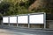 Empty / blank outdoor advertising billboards