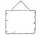 Empty Blank Sign Board Drawing